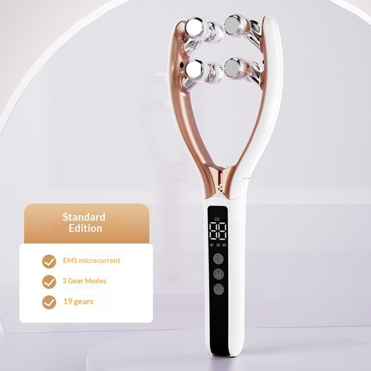 Masajeador Facial EMS Doble Onda V-Roller para skincare