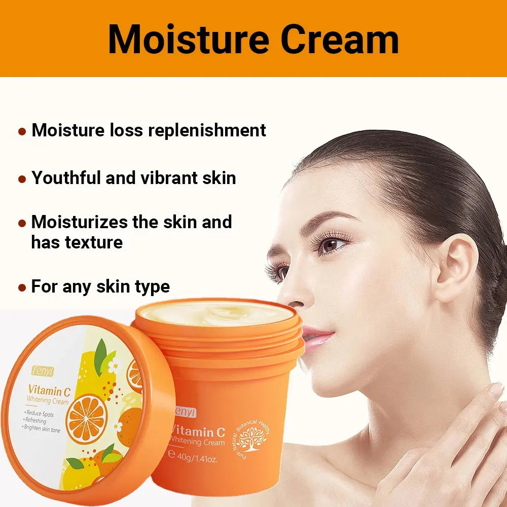 Crema Aclarante de Vitamina C LAIKOU – Iluminadora, Reparadora y Antiedad