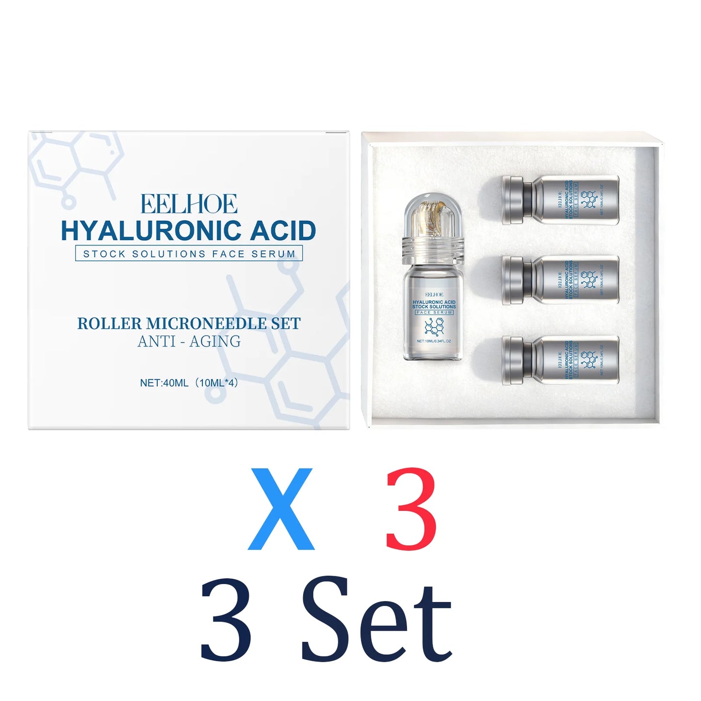 Set Sérum con Microagujas y Niacinamida 40ml – Hidratante y Reparador de Barrera Cutánea
