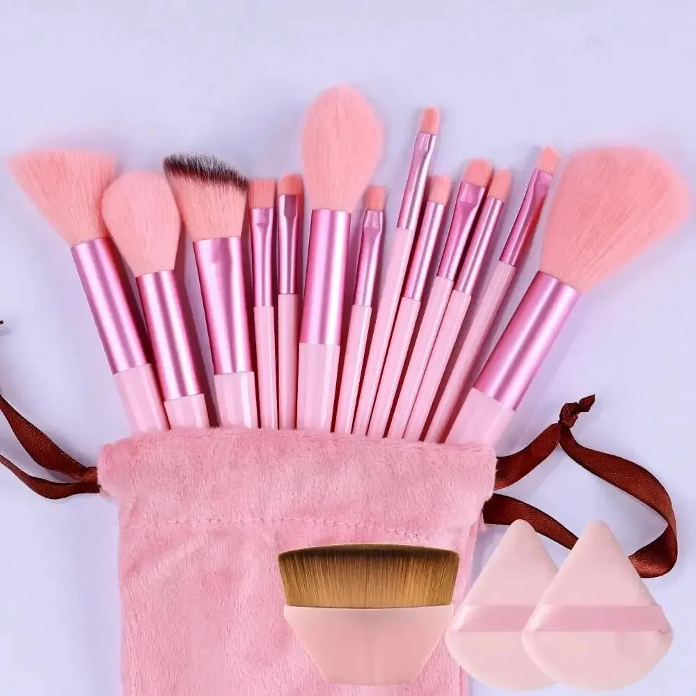 Professionelles Make-up-Pinselset, weich und dicht für Grundierung, Puder, Augen und zum Verblenden