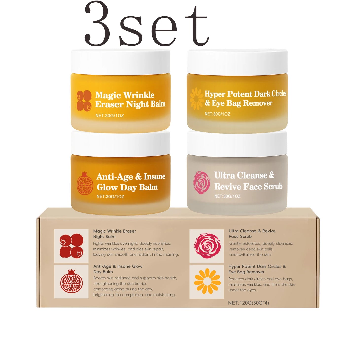 Kit de Skincare Día y Noche – Hidratación, Barrera Cutánea y Cuidado Completo de Rostro y Ojos