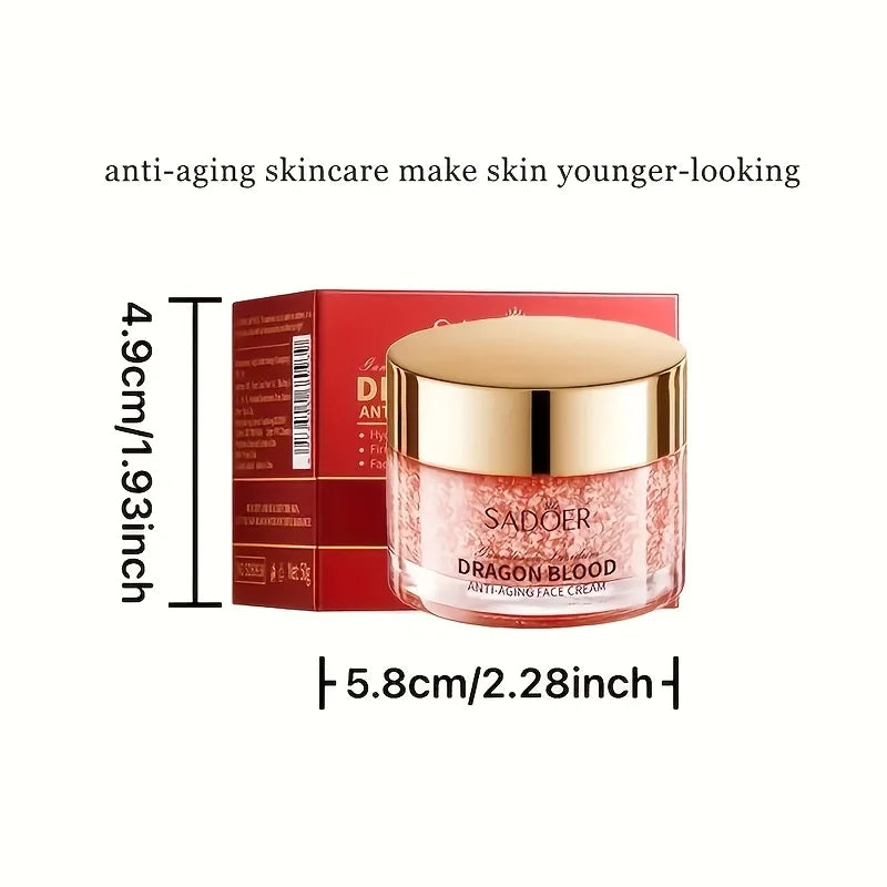 Gel Crema Facial Dragon Blood SADOER – Hidratante y Reparador para Piel Seca y Rugosa