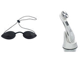 Aparato facial EMS con radiofrecuencia y luz LED de 6 colores — detalle del acabado