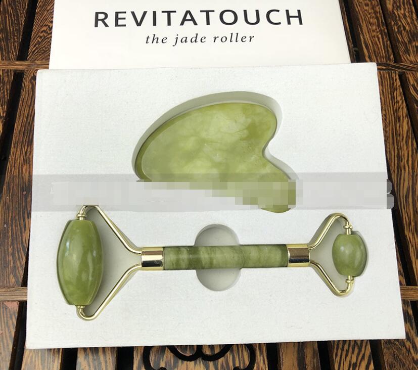 Rodillo de Jade para Masaje Facial para cuidado facial