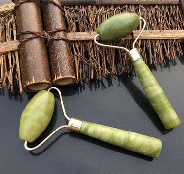 Rodillo de Jade para Masaje Facial para cuidado facial