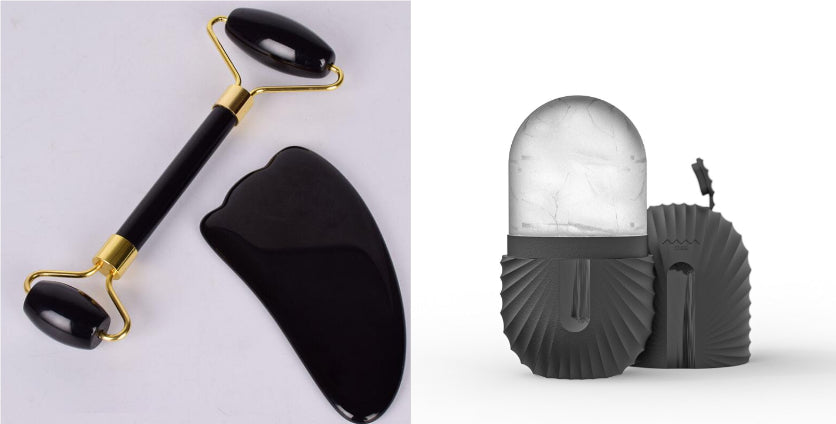 Rodillo de Jade para Masaje Facial para cuidado facial