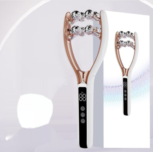 Masajeador Facial EMS Doble Onda V-Roller para skincare
