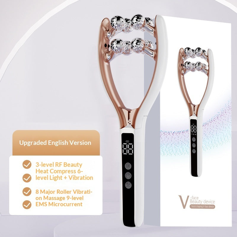 Masajeador Facial EMS Doble Onda V-Roller