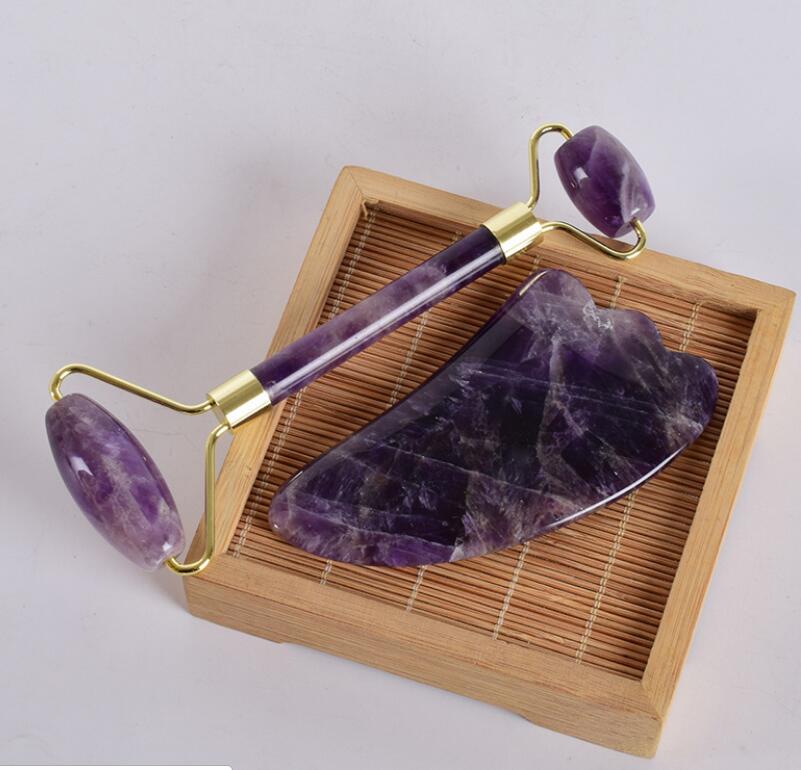 Rodillo de Jade para Masaje Facial para cuidado facial