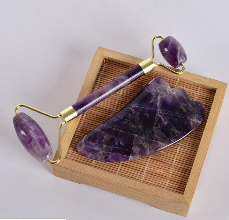 Rodillo de Jade para Masaje Facial para cuidado facial