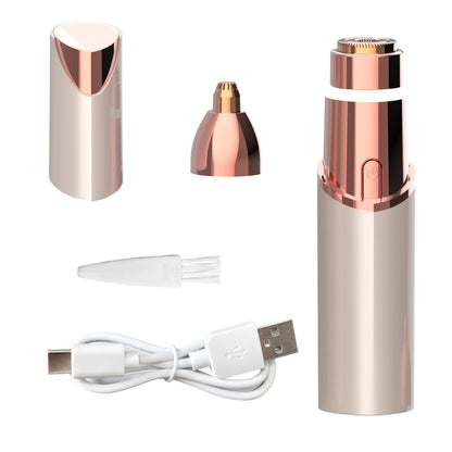 Recortador Facial 2 en 1 para Cejas y Vello – Piel Suave al Instante