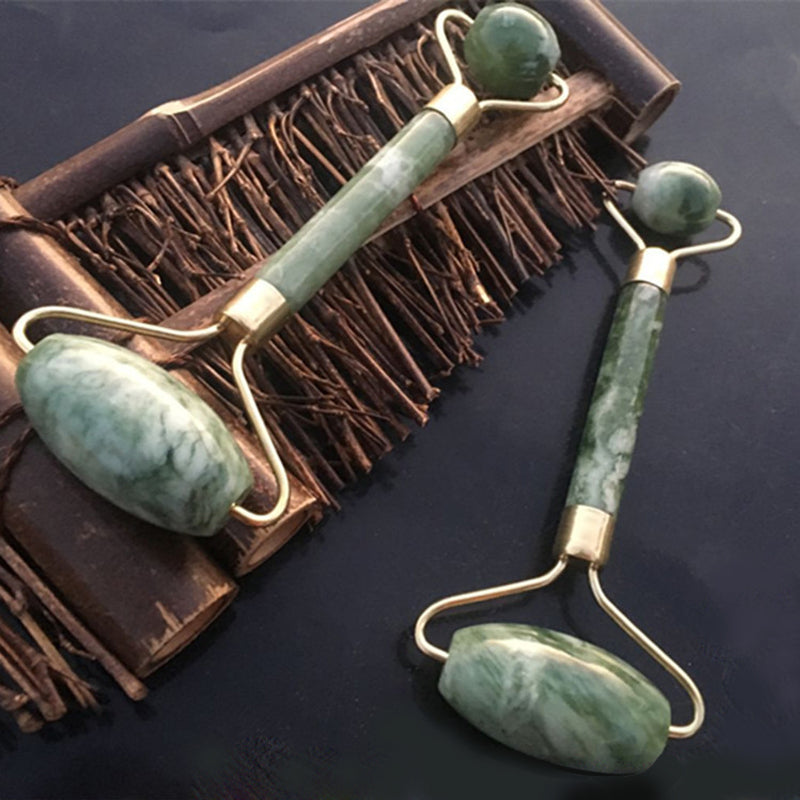 Rodillo de Jade para Masaje Facial para cuidado facial