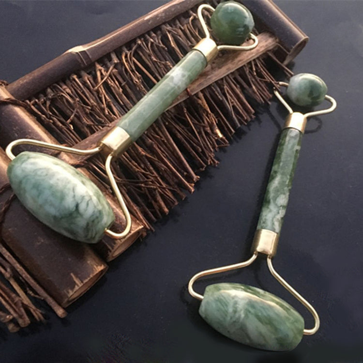 Rodillo de Jade para Masaje Facial para cuidado facial