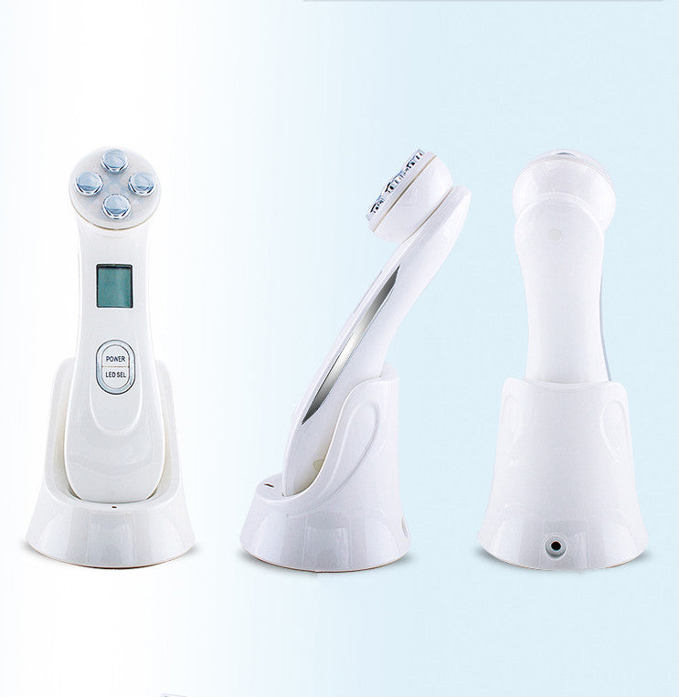 Aparato facial EMS con radiofrecuencia y luz LED de 6 colores