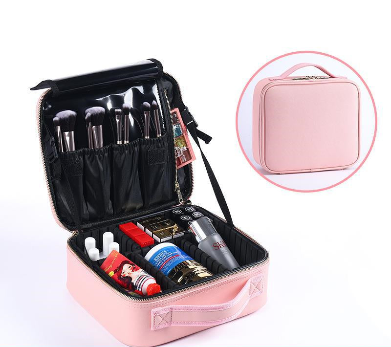 Interior del Neceser de Maquillaje con Compartimentos