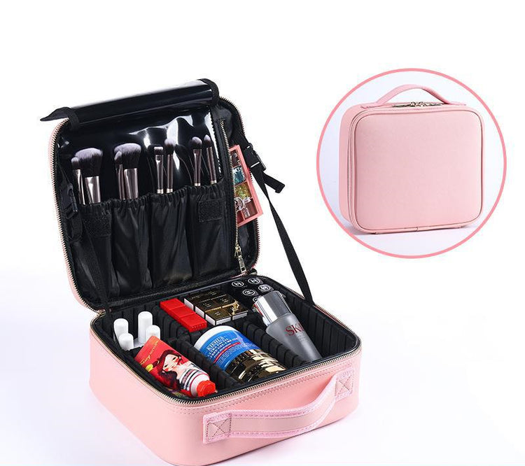 Interior del Neceser de Maquillaje con Compartimentos