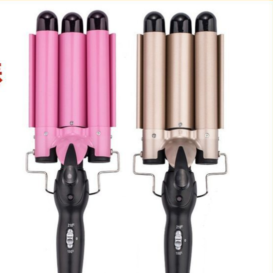 Ondulador de pelo de 3 barriles cerámico