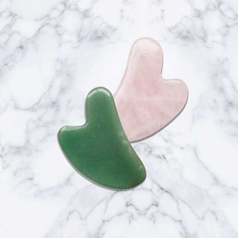 Rodillo de Jade para Masaje Facial para cuidado facial
