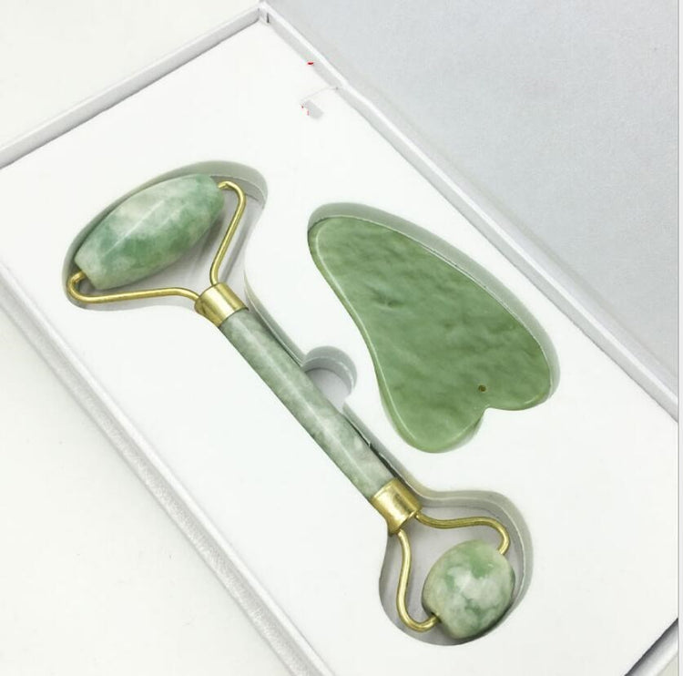 Rodillo de Jade para Masaje Facial para cuidado facial