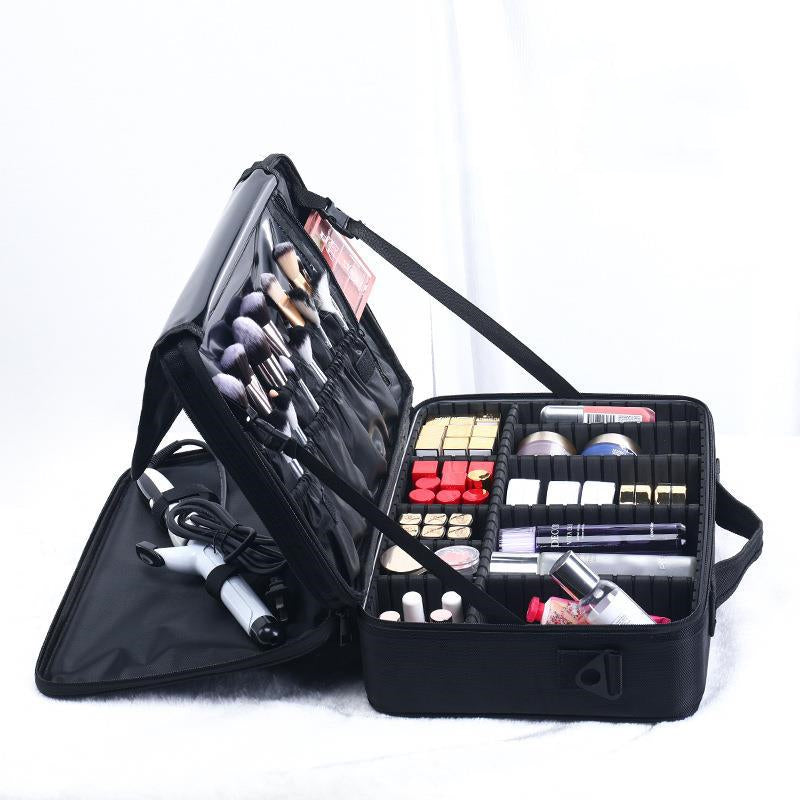 Interior del Neceser de Maquillaje con Compartimentos