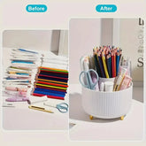Organizador de maquillaje giratorio 360° con 5 compartimentos