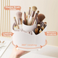 Organizador de maquillaje giratorio 360° con 5 compartimentos