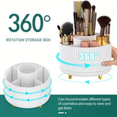 Organizador de maquillaje giratorio 360° con 5 compartimentos