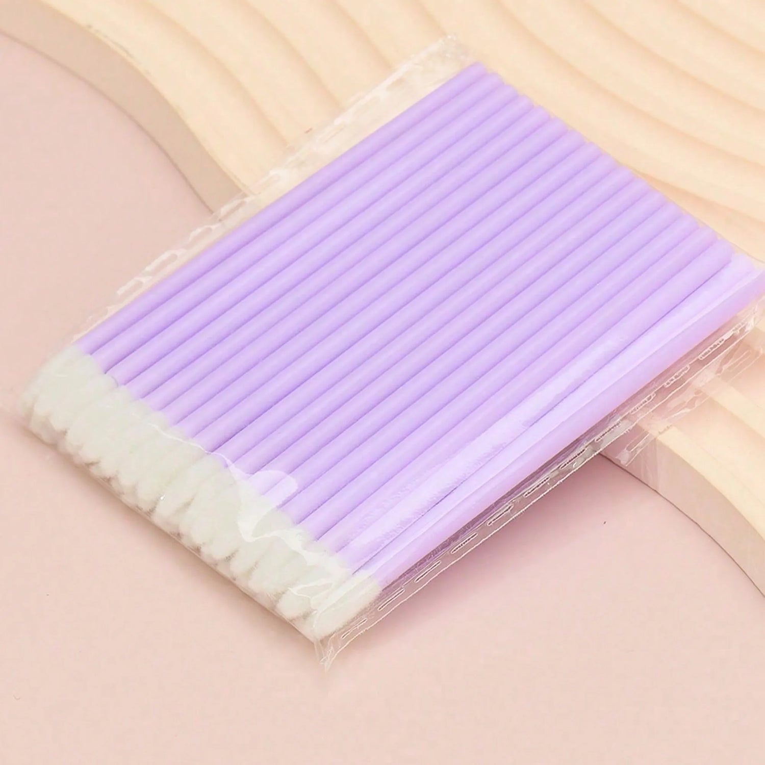 50-Pack Disposable Eyelash and Eyebrow Brushes with Crystal Handle (Makeup Spoolies)