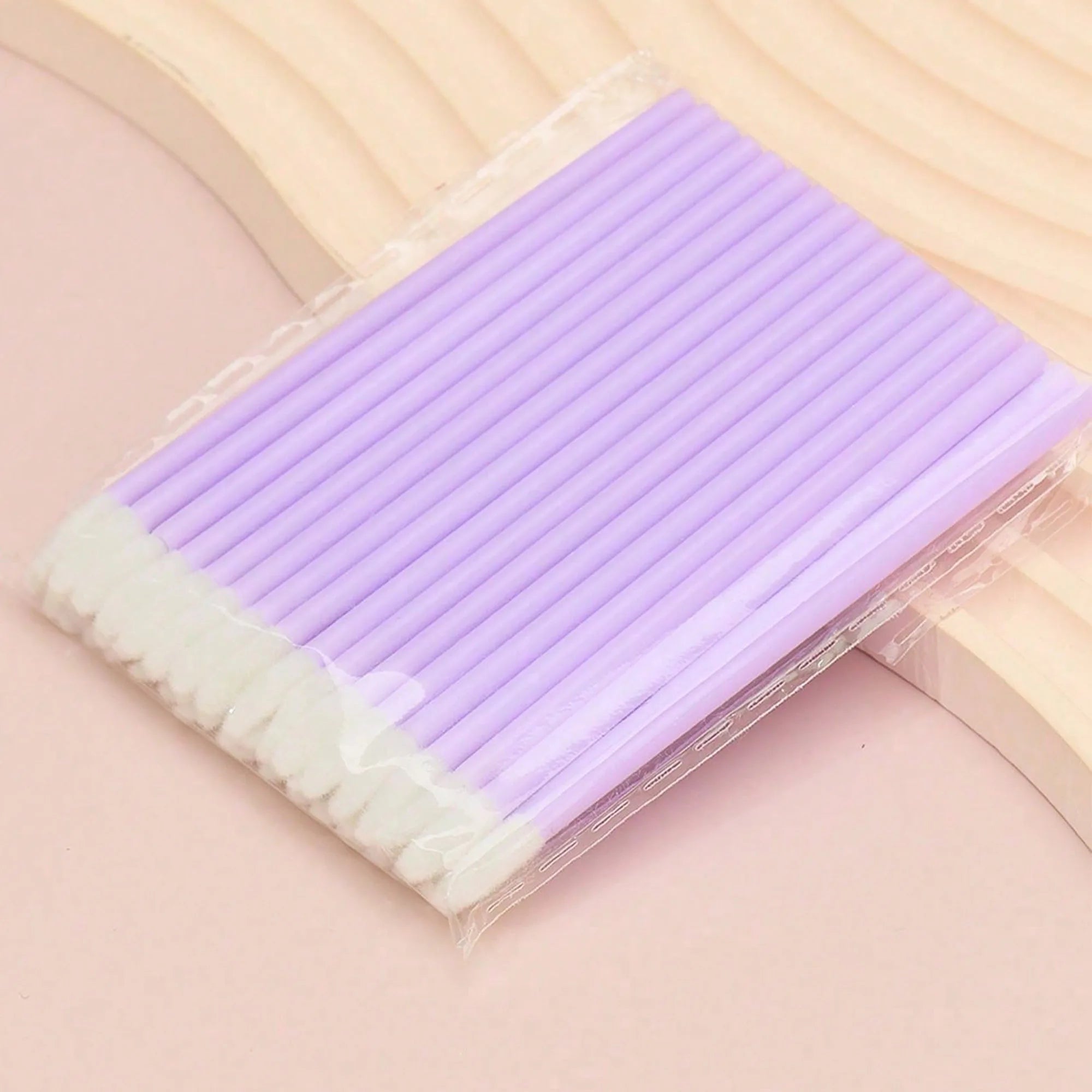 50-Pack Disposable Eyelash and Eyebrow Brushes with Crystal Handle (Makeup Spoolies)