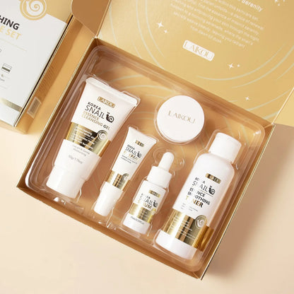 Set de Skincare Revitalizante de Baba de Caracol – 5 Piezas Antiedad