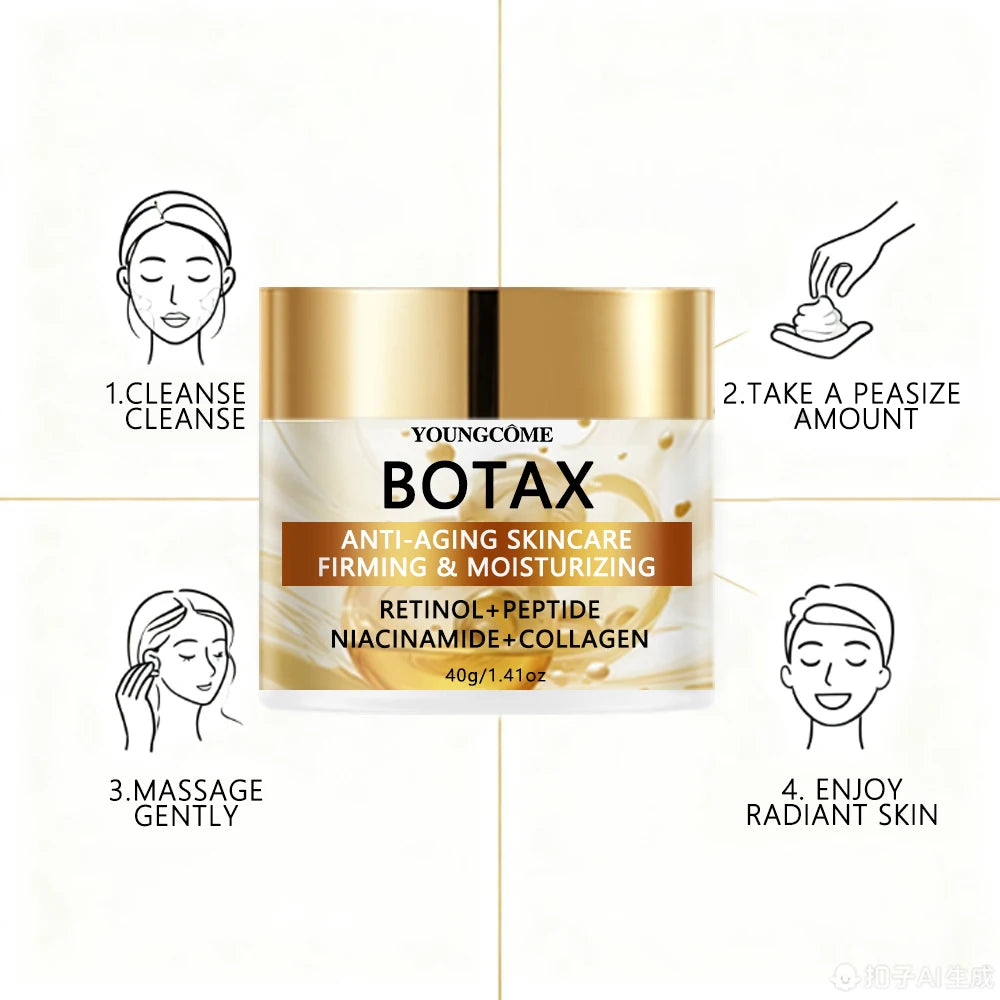 Crema Antiedad BOTAX con Retinol, Péptidos, Niacinamida y Colágeno – Reafirmante e Hidratante