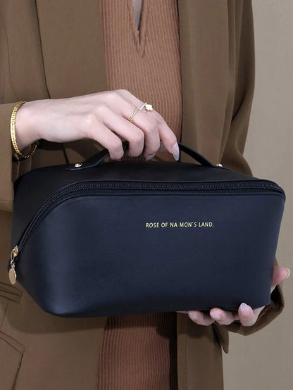 Bolsa Organizadora de Maquillaje para Viaje – Estuche de Lujo con Cremallera