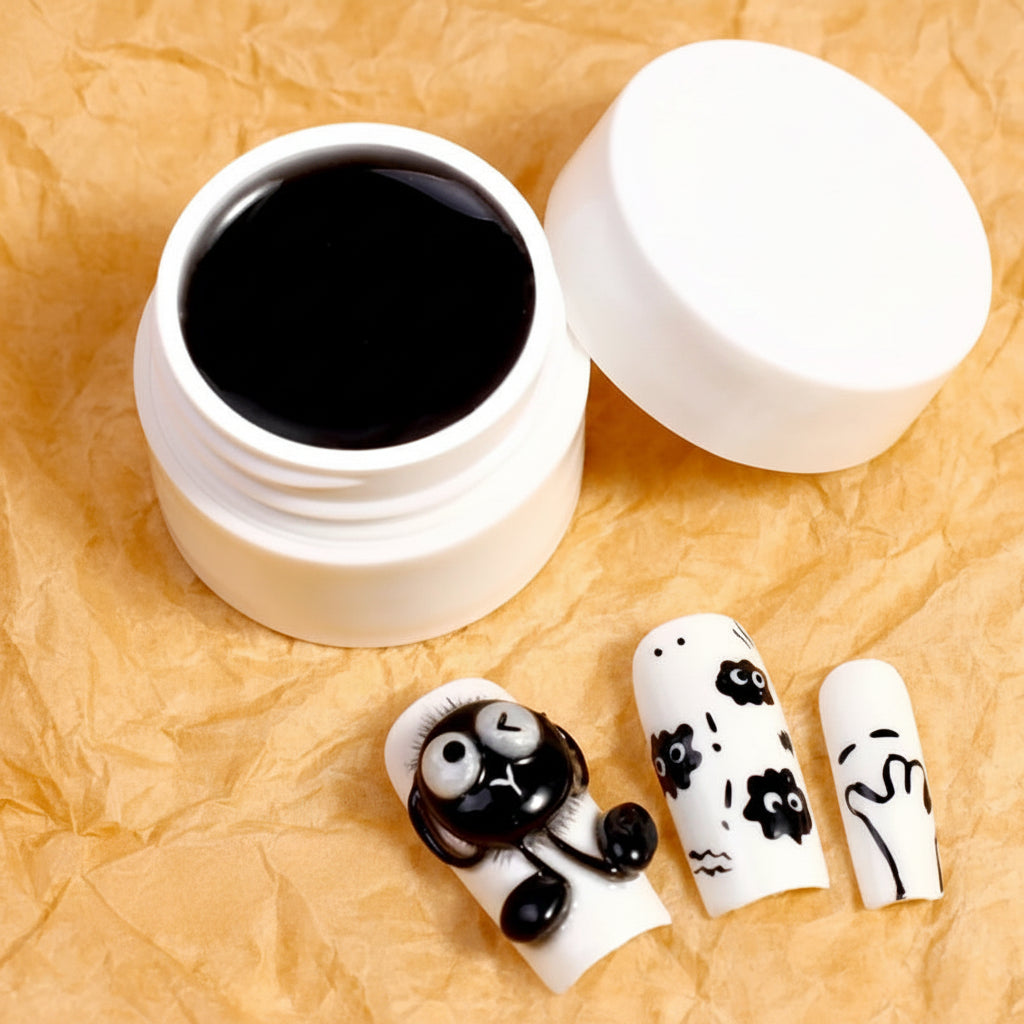 Gel de Uñas 3D Escultórico (Capa Dura No Pegajosa para Diseños en Relieve, Lazos y Nail Art)