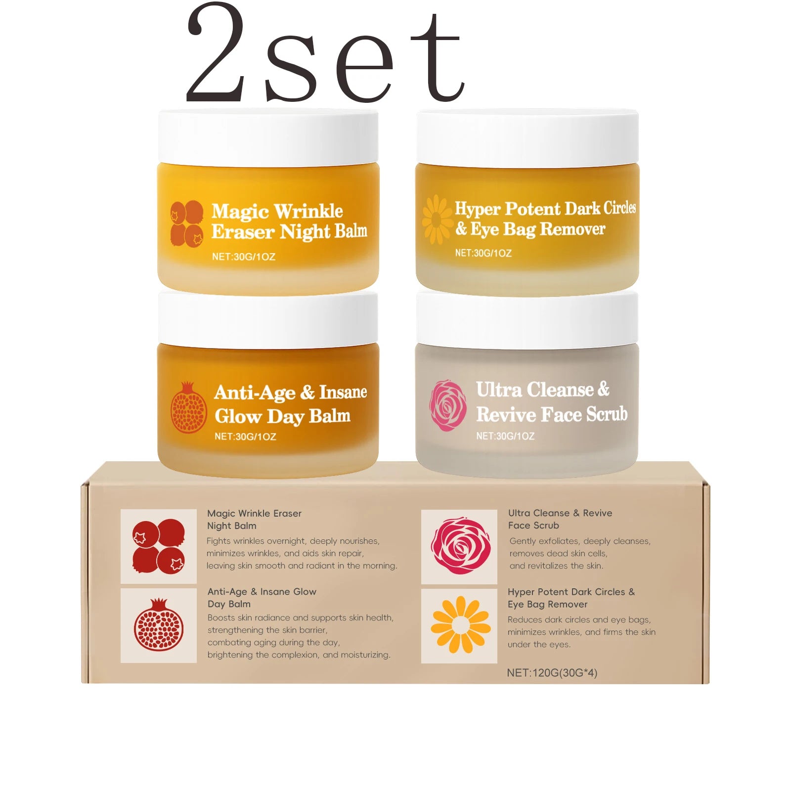 Kit de Skincare Día y Noche – Hidratación, Barrera Cutánea y Cuidado Completo de Rostro y Ojos