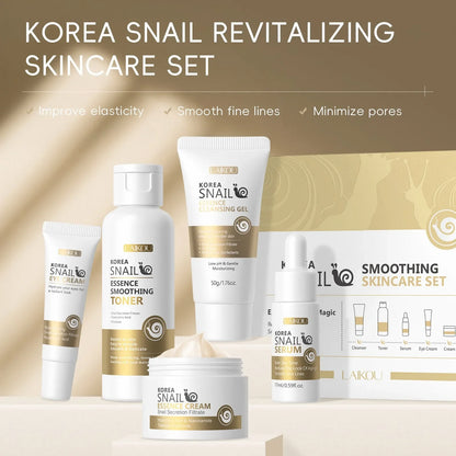 Set de Skincare Revitalizante de Baba de Caracol – 5 Piezas Antiedad