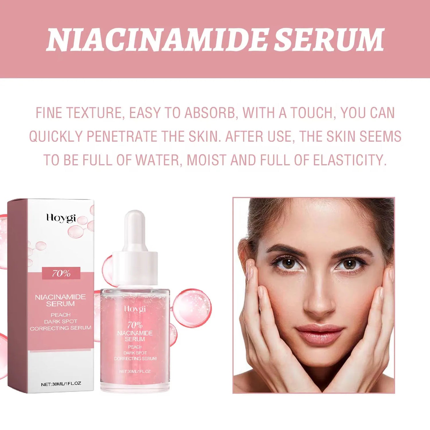 Sérum Facial de Niacinamida – Antimanchas, Antiarrugas y Reafirmante | Skincare Coreano