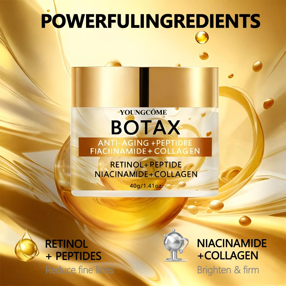 Crema Antiedad BOTAX con Retinol, Péptidos, Niacinamida y Colágeno – Reafirmante e Hidratante