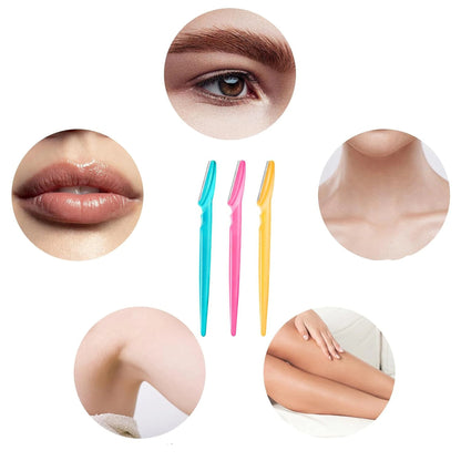 Set de Cuchillas Perfiladoras Faciales y de Cejas (Cortador de Vello Facial y Corporal de Alta Precisión en Acero Inoxidable)