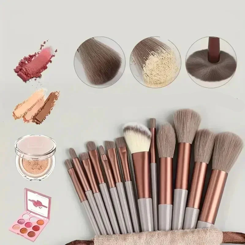 Professionelles Make-up-Pinselset, weich und dicht für Grundierung, Puder, Augen und zum Verblenden