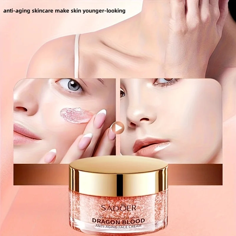 Gel Crema Facial Dragon Blood SADOER – Hidratante y Reparador para Piel Seca y Rugosa