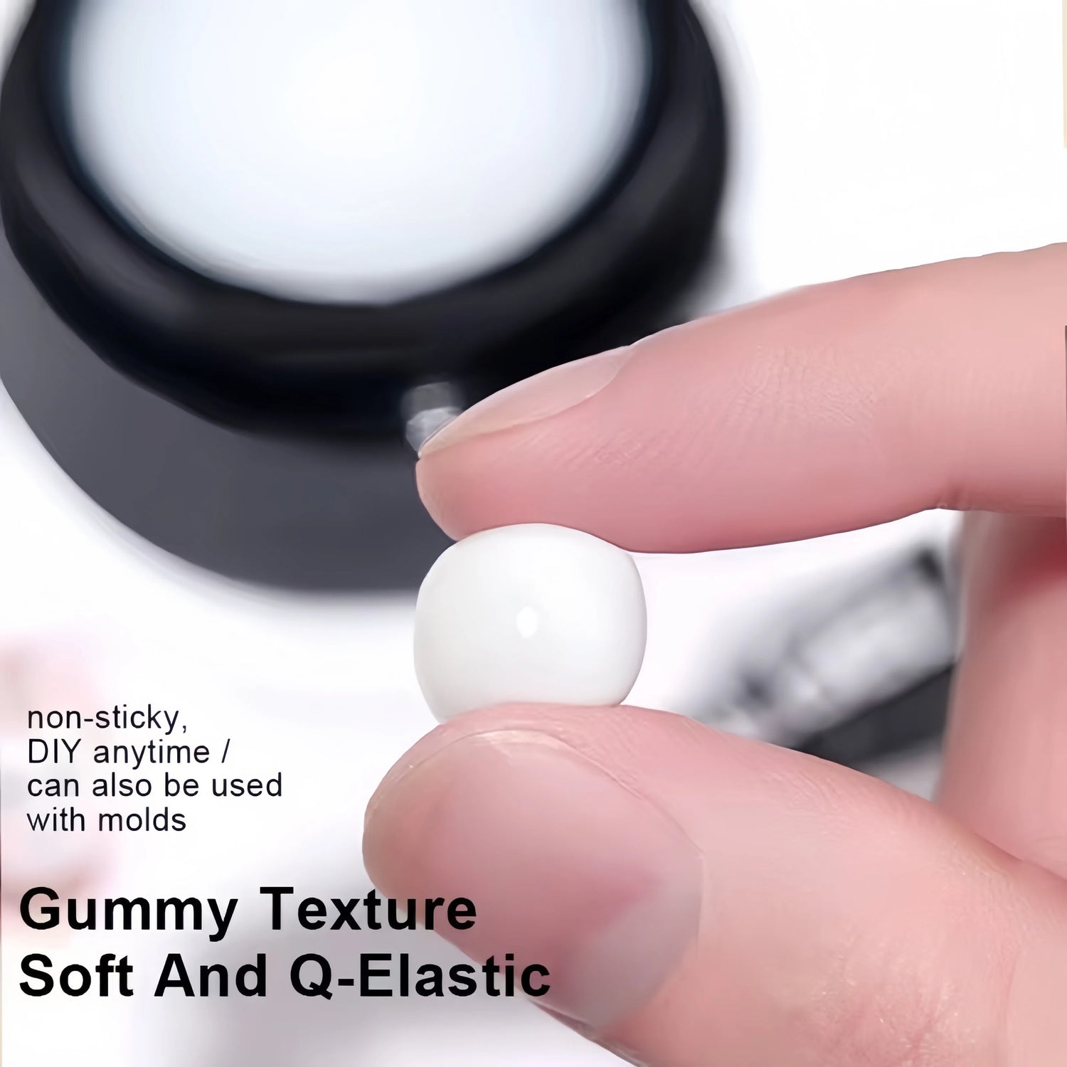 Gel de Uñas 3D Escultórico (Capa Dura No Pegajosa para Diseños en Relieve, Lazos y Nail Art)