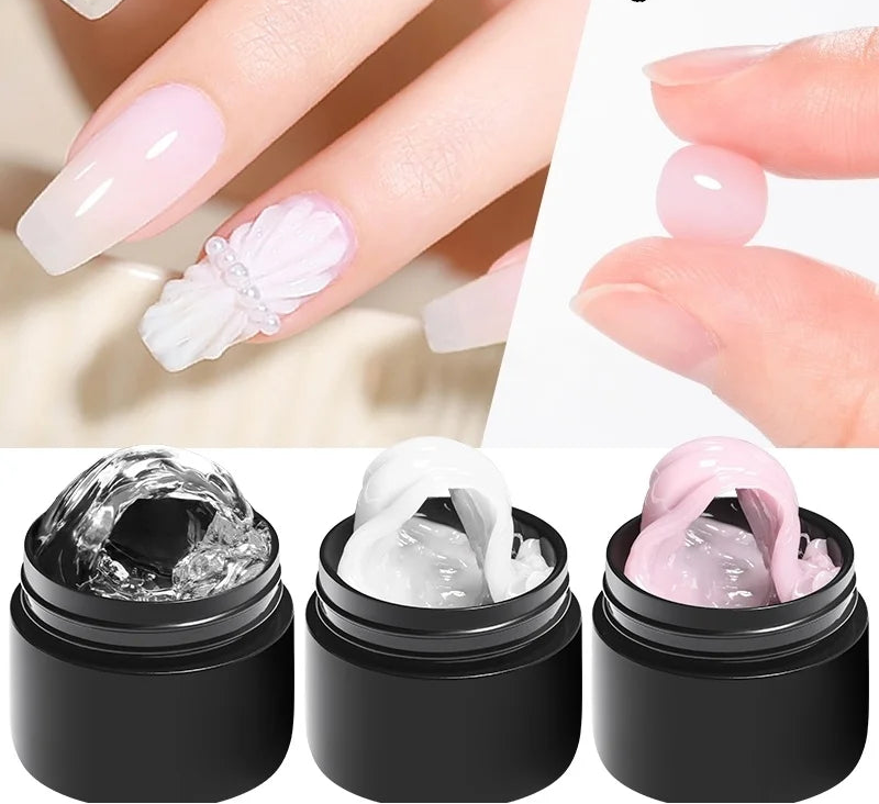 Gel de Uñas 3D Escultórico (Capa Dura No Pegajosa para Diseños en Relieve, Lazos y Nail Art)