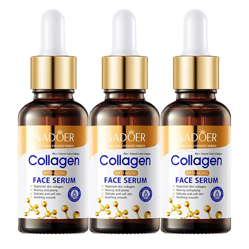 Set de 3 Sérums Faciales de Colágeno SADOER – Reafirmante, Nutritivo e Hidratante