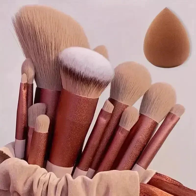 Professionelles Make-up-Pinselset, weich und dicht für Grundierung, Puder, Augen und zum Verblenden