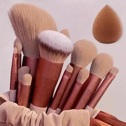 Professionelles Make-up-Pinselset, weich und dicht für Grundierung, Puder, Augen und zum Verblenden
