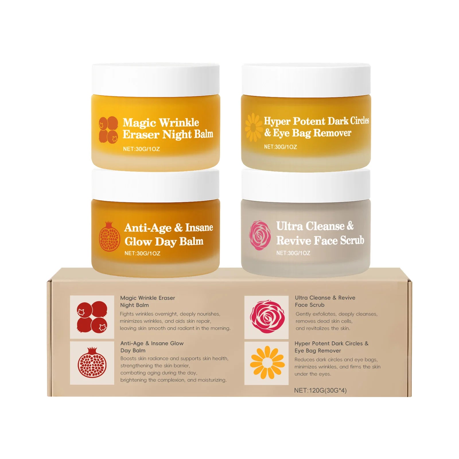 Kit de Skincare Día y Noche – Hidratación, Barrera Cutánea y Cuidado Completo de Rostro y Ojos