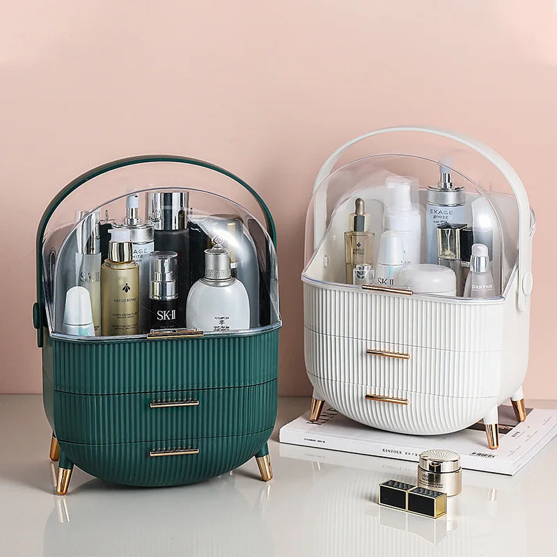 Organizador de Maquillaje con Cajones – Gran Capacidad, Impermeable y Antipolvo