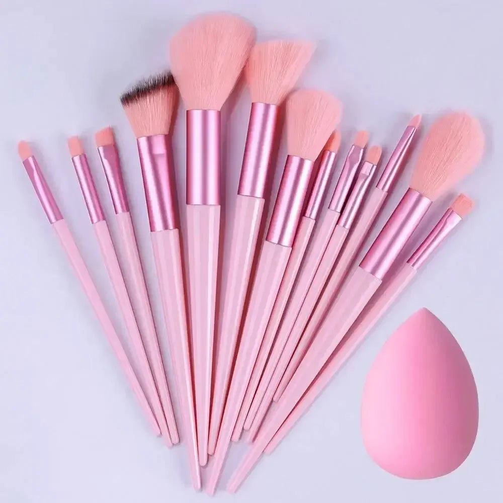 Professionelles Make-up-Pinselset, weich und dicht für Grundierung, Puder, Augen und zum Verblenden