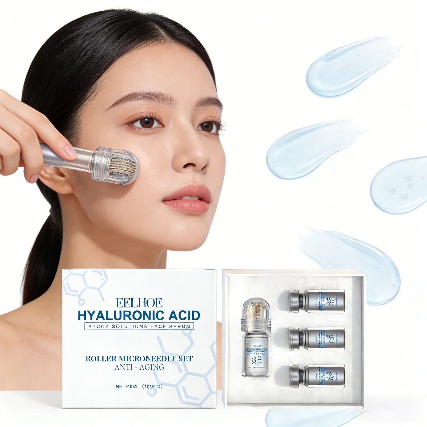 Set Sérum con Microagujas y Niacinamida 40ml – Hidratante y Reparador de Barrera Cutánea