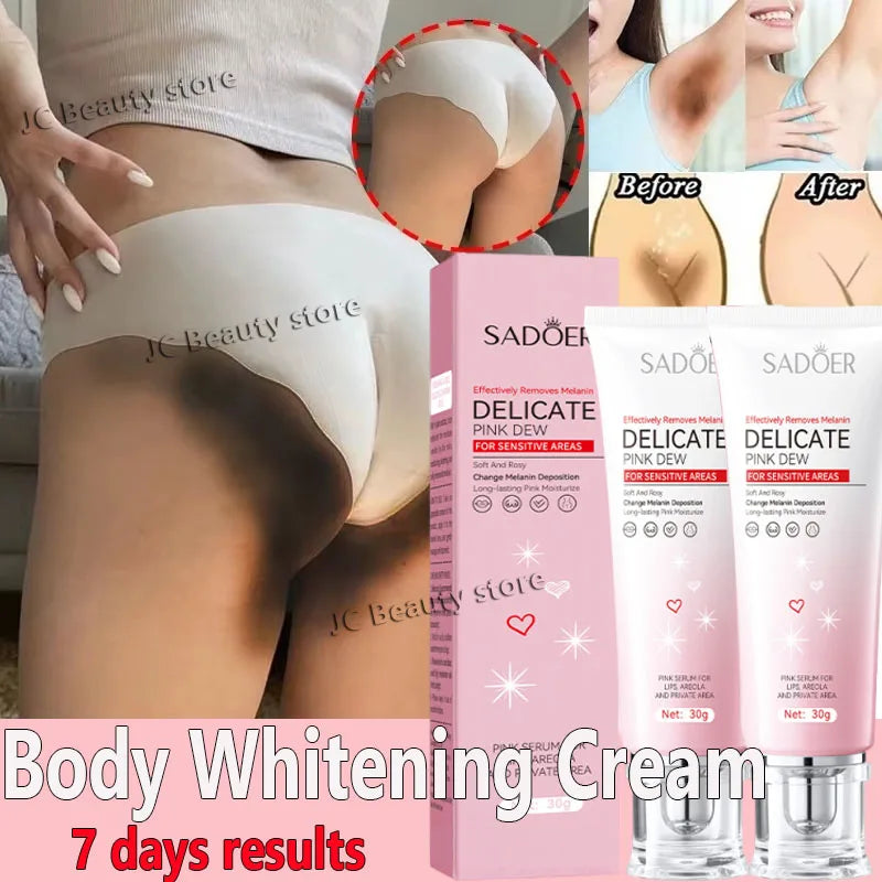 Crema Corporal Aclarante de Niacinamida 30g – Iluminadora y Nutritiva para Zonas Íntimas
